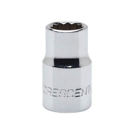 Weller Crescent 18 mm X 3/8 in. drive Metric 12 Point Standard Socket 1 pc CDS48N